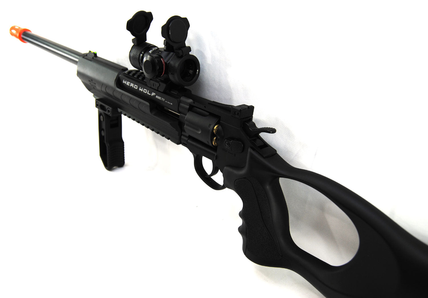 WinGun Herd Wolf Model M711 Airsoft Revolver Carbine Combo Package - Evike