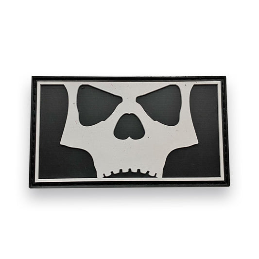 Infamous Paintball "Icon Skull" Full Style Patch - Black Grey