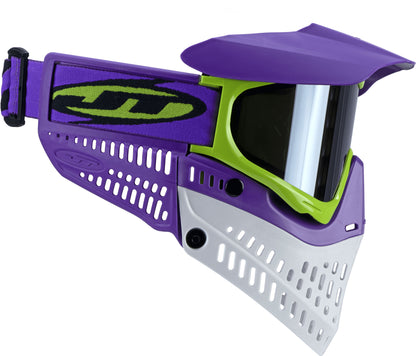 JT Spectra Proflex LE Goggle - Purple/Lime/White - w/ Prism 2.0 Chrome Lens + Vortex II Fan - JT