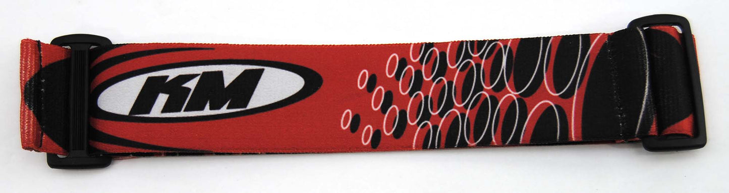 KM Goggle Strap - KM Racing - Red