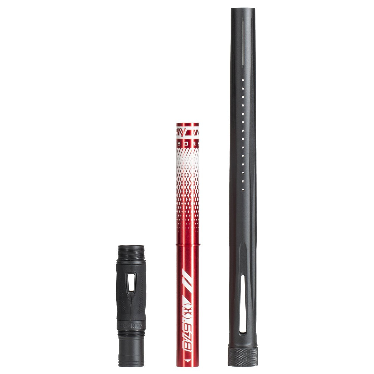 HK Army LAZR Barrel Kit (15") - Autococker - Dust Black - Colored Inserts - HK Army