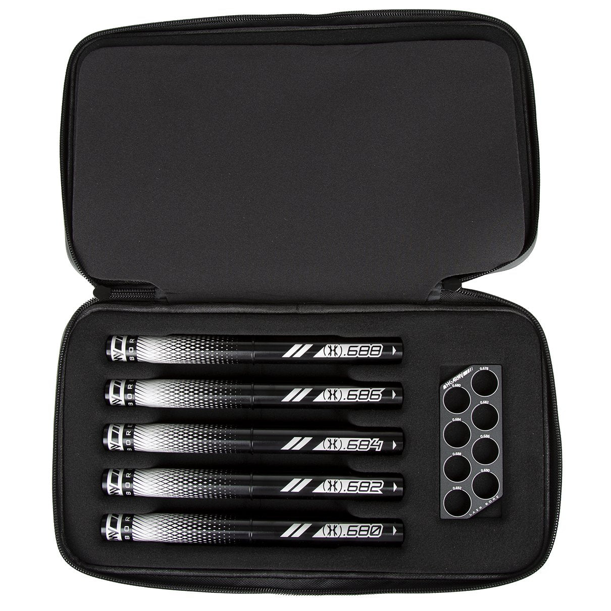 HK Army LAZR Barrel Kit (15") - Autococker - Polish Black - Black Inserts
