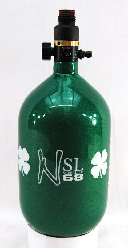 Ninja 68ci 4500psi HPA Tank - Limited Edition St. Patrick's Day Lucky Clover - Pro V2 SHP Regulator - Ninja Paintball