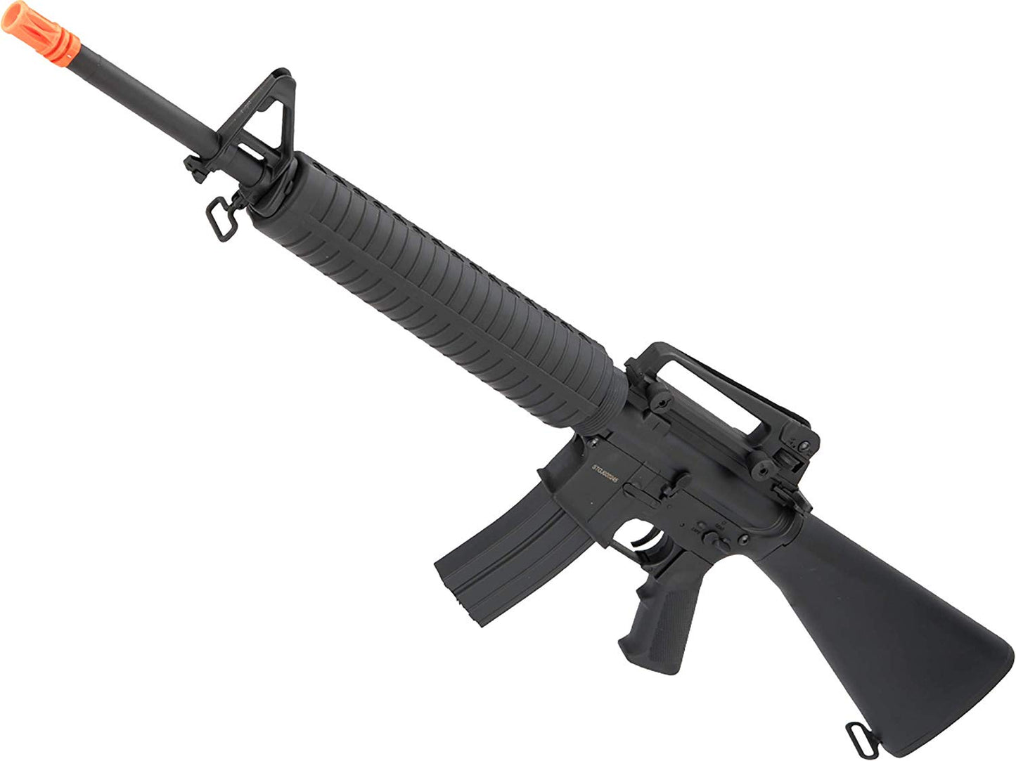 CYMA Full Size M16A3 Airsoft AEG Rifle w/ LiPo Ready Metal Gearbox &amp; Full Stock - Black - Evike