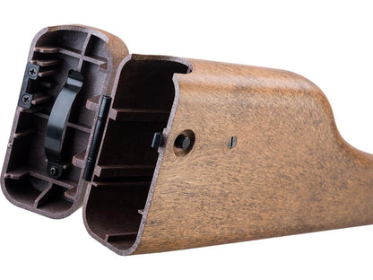 AW Custom Japanese Spec M712 Gas Blowback Airsoft Pistol w/ Imitation Wood Stock - Evike