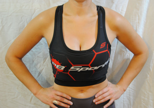 Social Paintball GRIT Women's Racerback Padded Sports Bra - High Impact  Wire-Free Full Coverage Protection