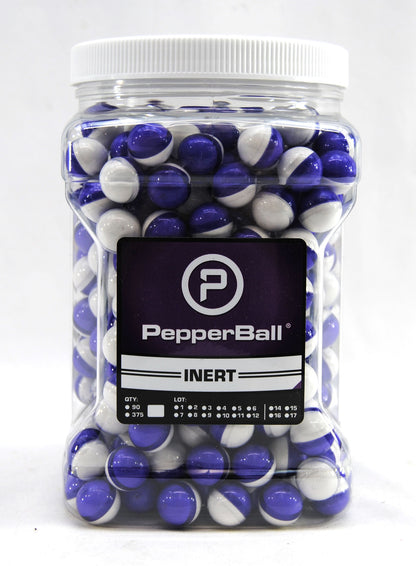 Pepperball Inert Practice USP Powder Balls Rounds - 375 Count - White/Purple