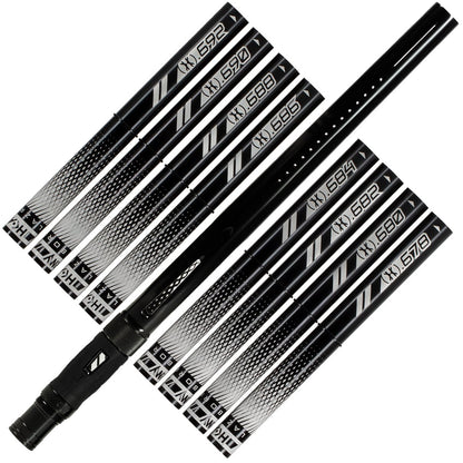 HK Army LAZR Barrel Kit (15") - Autococker - Polish Black - Black Inserts