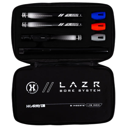 HK Army LAZR Barrel Kit (15") - Autococker - Polish Black - Black Inserts
