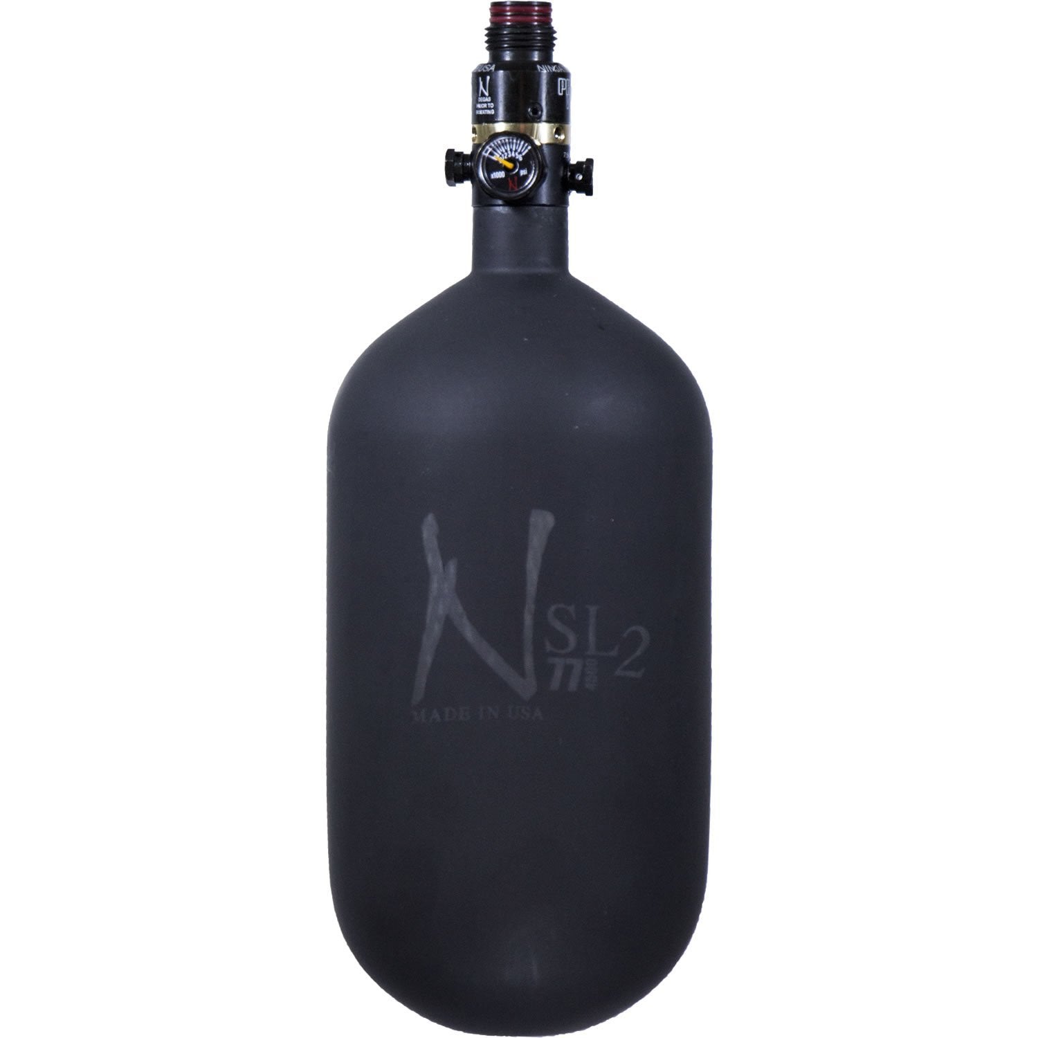 Ninja Pro SL2 77ci 4500psi HPA Tank Black Pro V2 SHP - Ninja Paintball