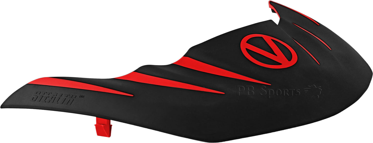 Virtue Vio Stealth Visor Red &amp; Black - Virtue