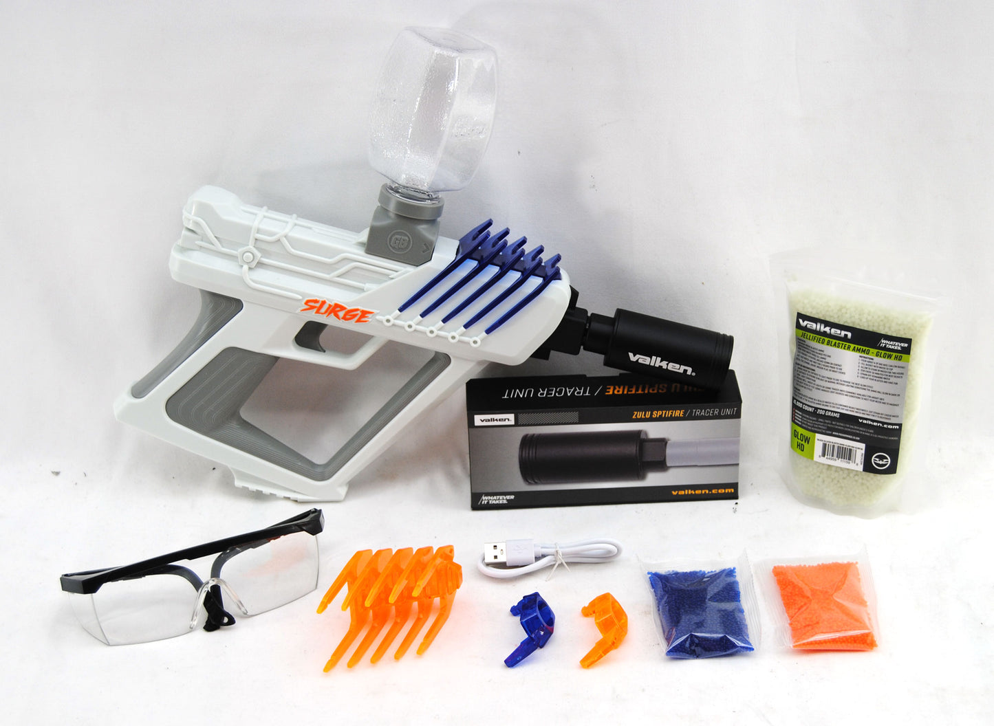 Valken SURGE Gel Blaster Glow-in-the-Dark Package