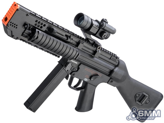 6mmProShop Custom Sword-Fish-A4 Airsoft AEG SMG (400 FPS) - Black - Evike