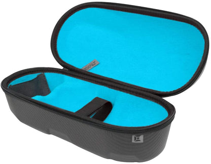Limited Edition Exalt Universal Carbon Tank Case - Charcoal Grey / Cyan Microfiber - Exalt