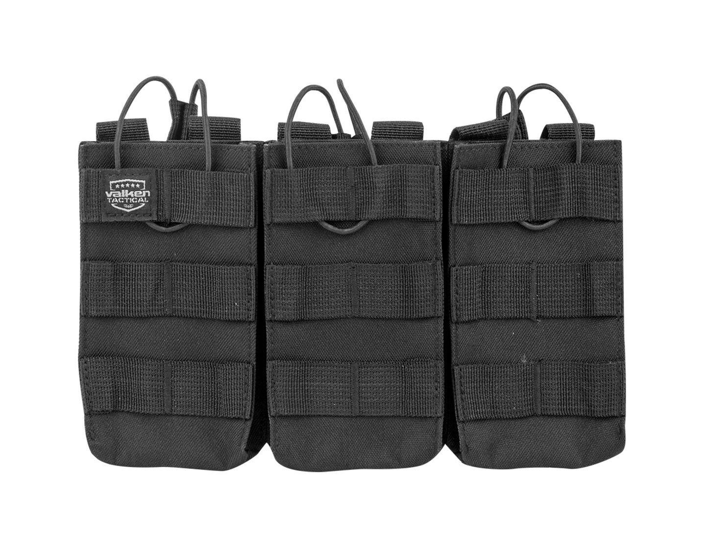 Valken V-Tac Molle Triple AR Style Magazine Pouch - Black - Valken Airsoft