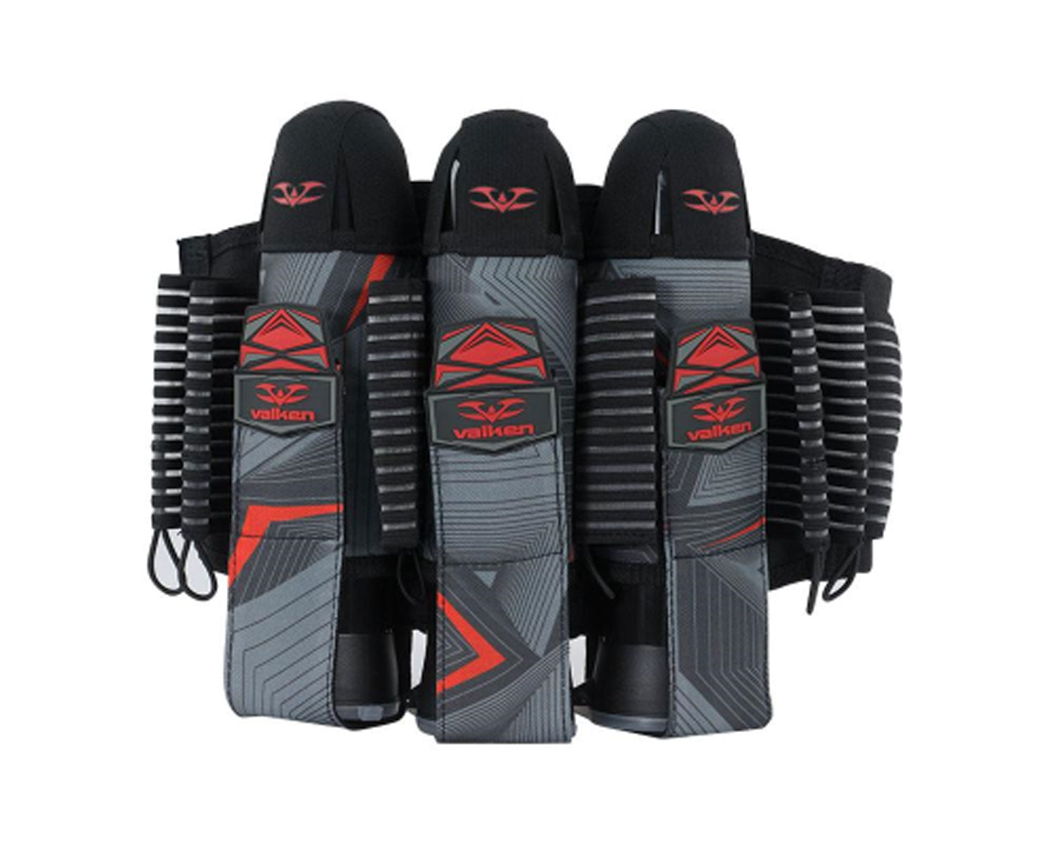 Valken Redemption Vexagon 3+6 Pod Harness - Red/Grey - Valken Paintball