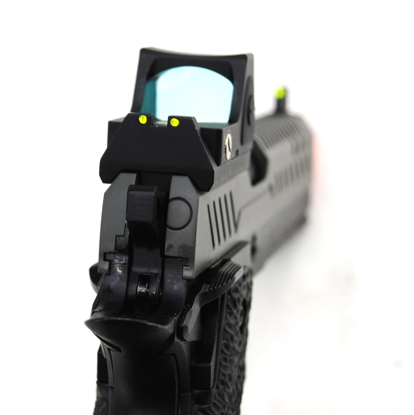 Nuprol Vorsk Hi-Capa 5.1 + BDS Full Metal Gas Blowback Pistol - Black/Grey