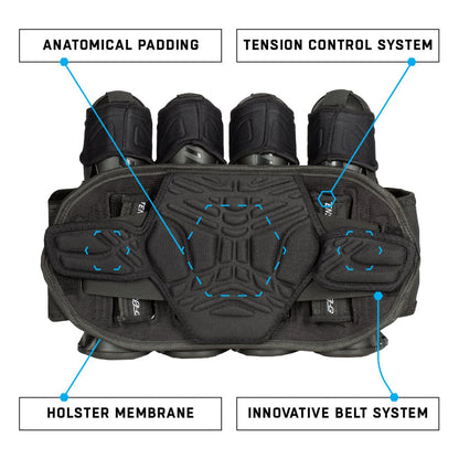 HK Army Zero G 2.0 Harness 5+4 - Black/Black - HK Army