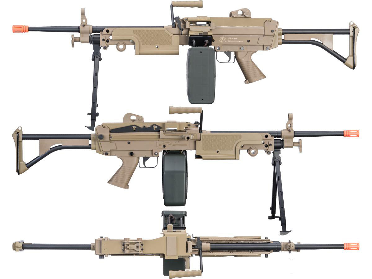 Cybergun FN Licensed M249 MK II AEG Airsoft Machine Gun Black – PB