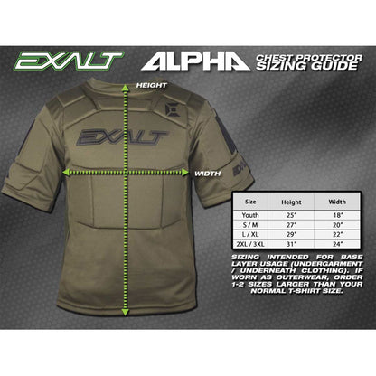 Exalt Alpha Chest Protector Black - Youth - Exalt