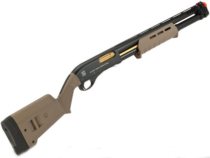EMG Salient Arms Licensed M870 MKII Airsoft Training Shotgun Magpul Style - Dark Earth - Evike