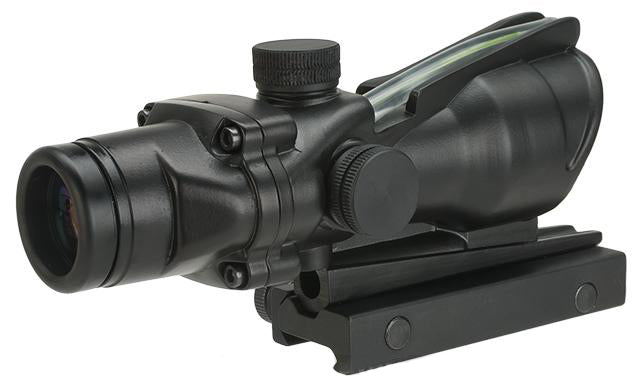 Matrix 4x32 Magnification Green Fiber Optic Illuminated Rifle Scope - Axeon