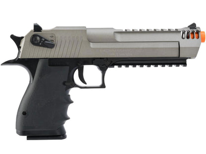 Cybergun Magnum Research Licensed Semi/Full Auto Metal Desert Eagle L6 CO2 Gas Blowback Airsoft Pistol - Black w/ Grey