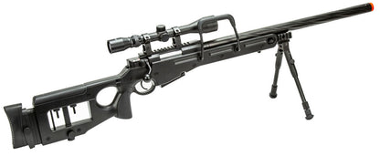 WellFire SV98 Bolt Action Airsoft Sniper Rifle w/ Scope and Bipod - Gray