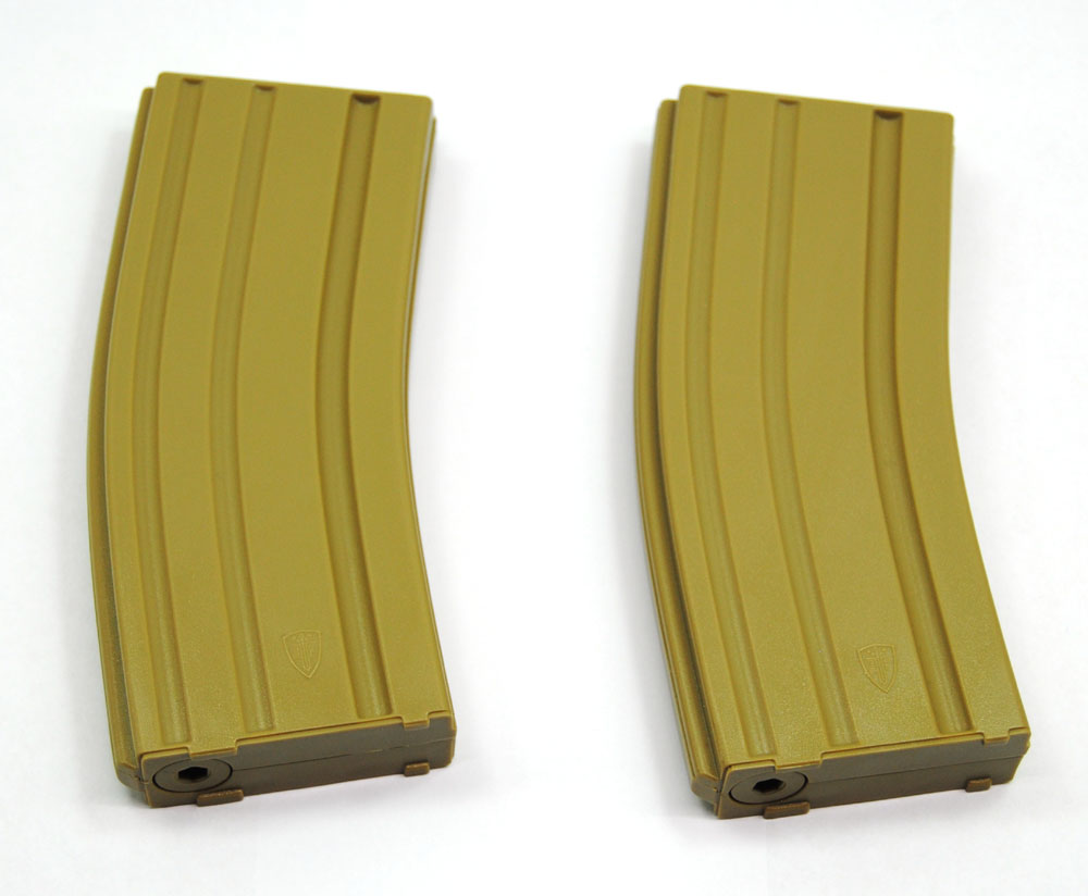 Elite Force M4/M16 140Rd Mid Cap Magazine 2 Pack - Dark Earth Brown - Umarex