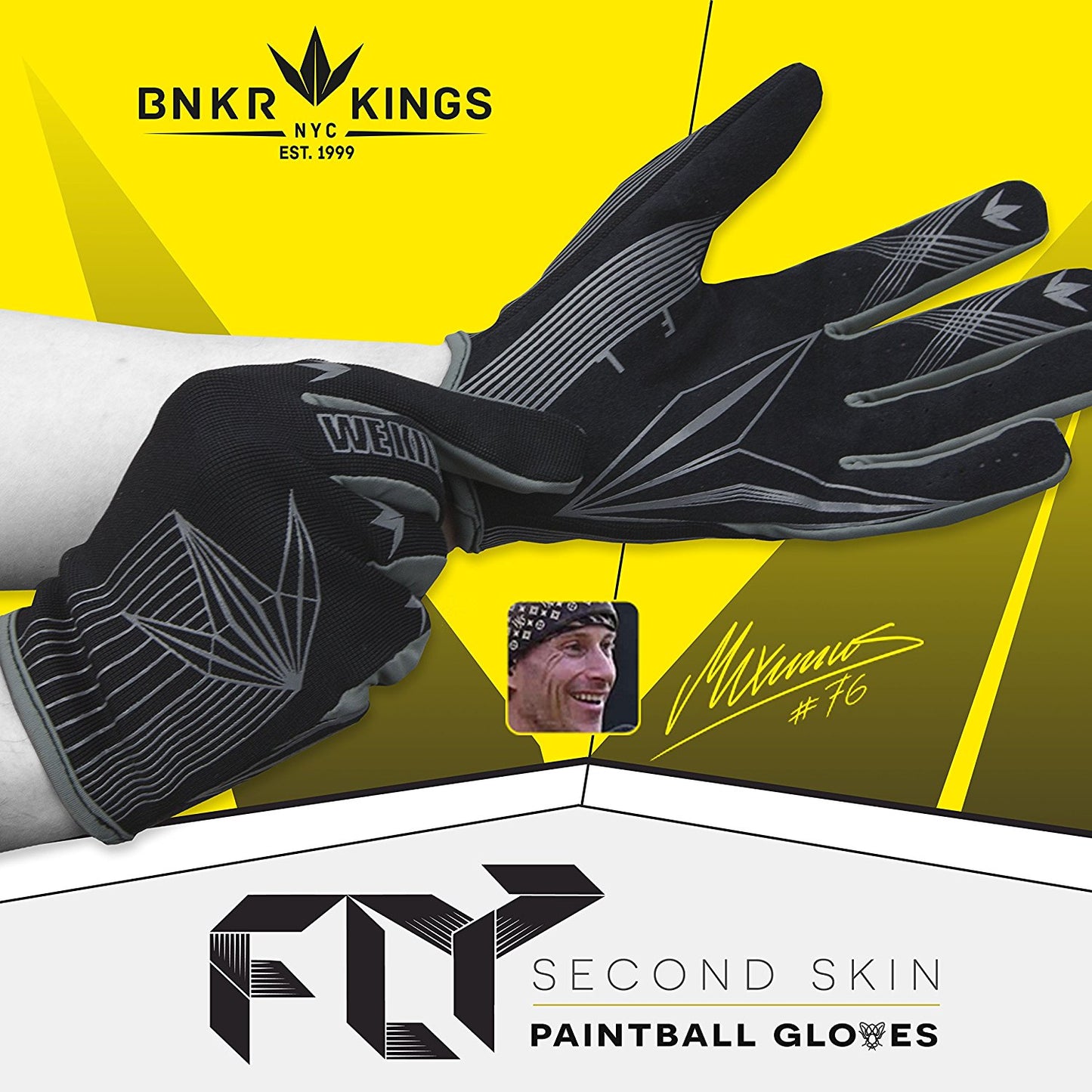 Bunker Kings Fly Featherlite Gloves - Purple - Large/XLarge - Bunker Kings