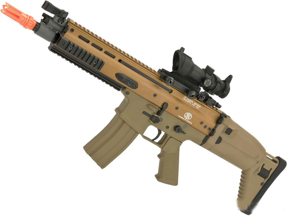 Cybergun FN Herstal Licensed SCAR-L Airsoft AEG Rifle - Tan - Evike
