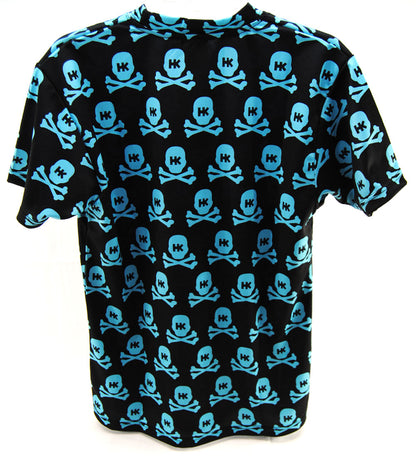 HK Army Dry Fit T-Shirt All Over Black/Cyan - Small - HK Army