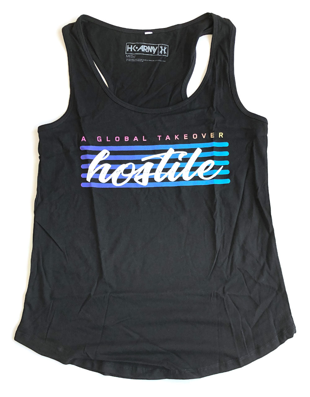 HK Army Hostile Global Takeover Black Tank Top - Medium - HK Army