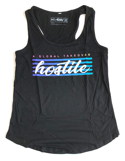 HK Army Hostile Global Takeover Black Tank Top - Medium - HK Army