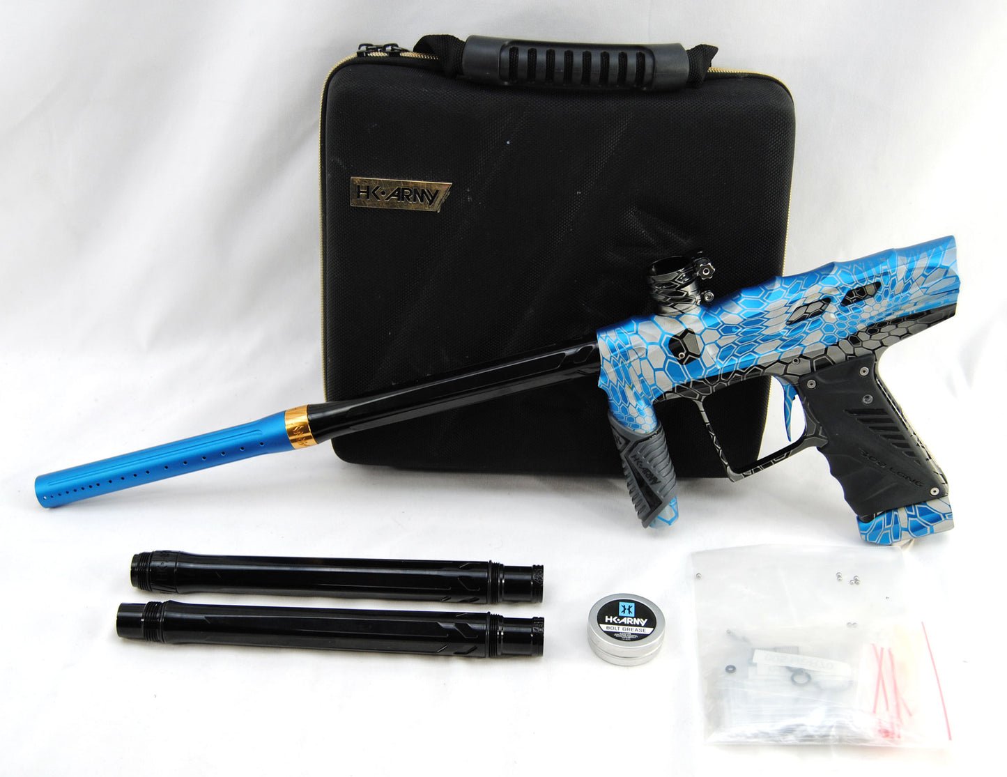 Used HK Army / Bob Long T-Rex V-COM Paintball Marker - Hex Camo