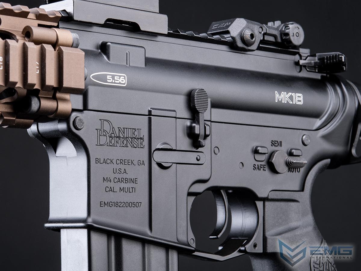 EMG / Daniel Defense Licensed DDMK18 Airsoft EBB AEG Rifle w/ S3 Electronic Trigger by ICS - Black - DE Hand Guard - 350 FPS