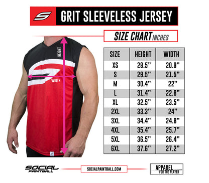 Social Paintball Grit Sleeveless Jersey - Tropics