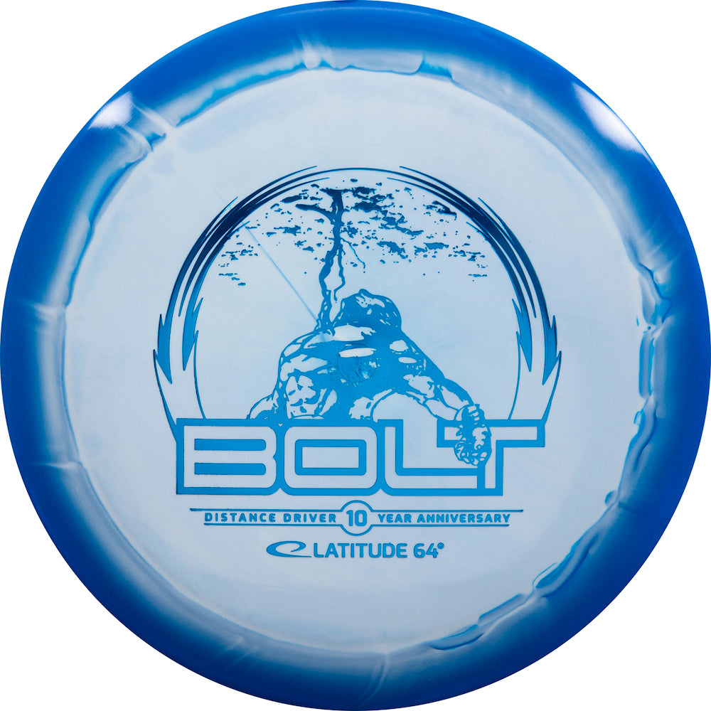Latitude 64 Gold Orbit Bolt Disc - 10th Anniversary Stamp