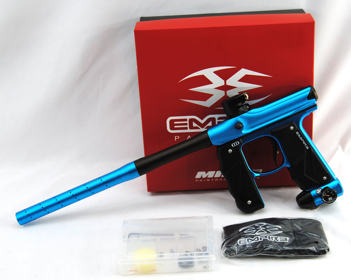 Empire Mini GS Paintball Gun w/ 2 Piece Barrel - Dust Blue / Brown
