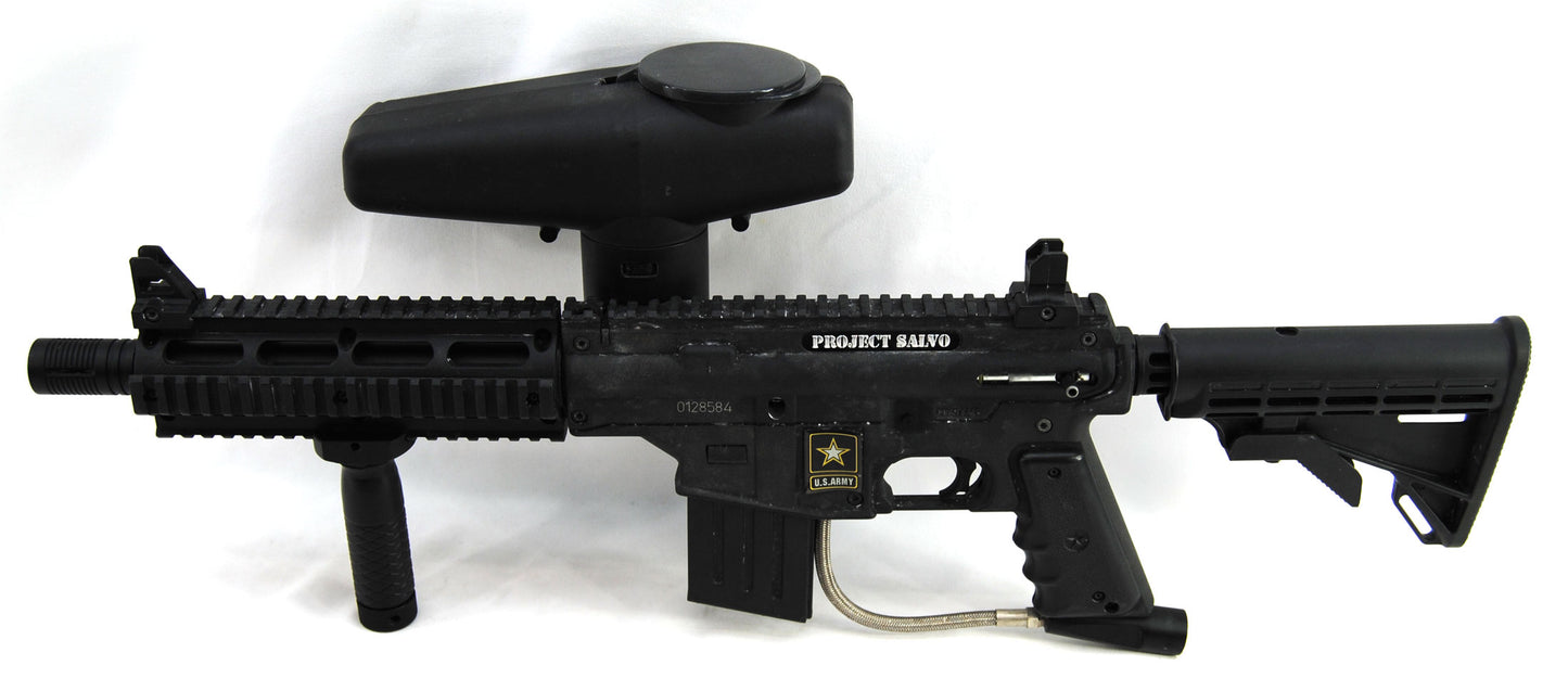 Used Tippmann Project Salvo w/ Cyclone Feed System - Black