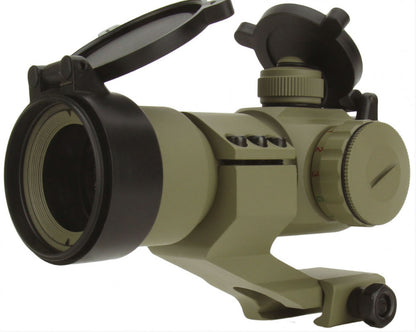 TACFIRE 1x30 Tri Illuminated RGB Dot Sight With Cantilever Mount - Tan - TACFIRE