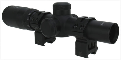 TacFire 1-4x24 Tri. Illuminated Tactical First Focal Plane Scope Mil-Dot Reticle - TACFIRE