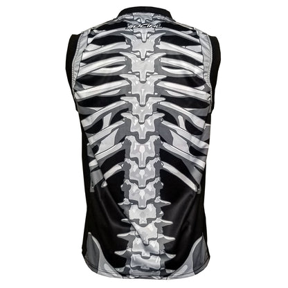 Social Paintball Grit Sleeveless Jersey - Skeleton Bones