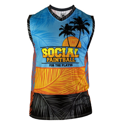 Social Paintball Grit Sleeveless Jersey - Tropics