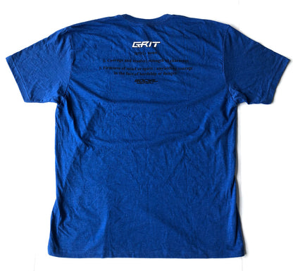 Social Paintball Crew T-Shirt - Grit Blue - Social Paintball