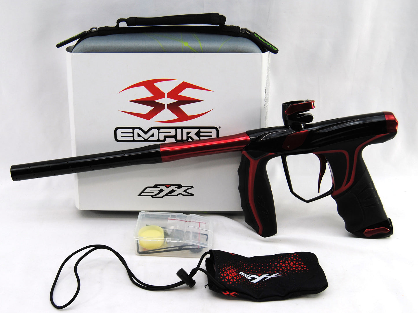 Used Empire SYX Paintball Marker - Black/Red Gloss