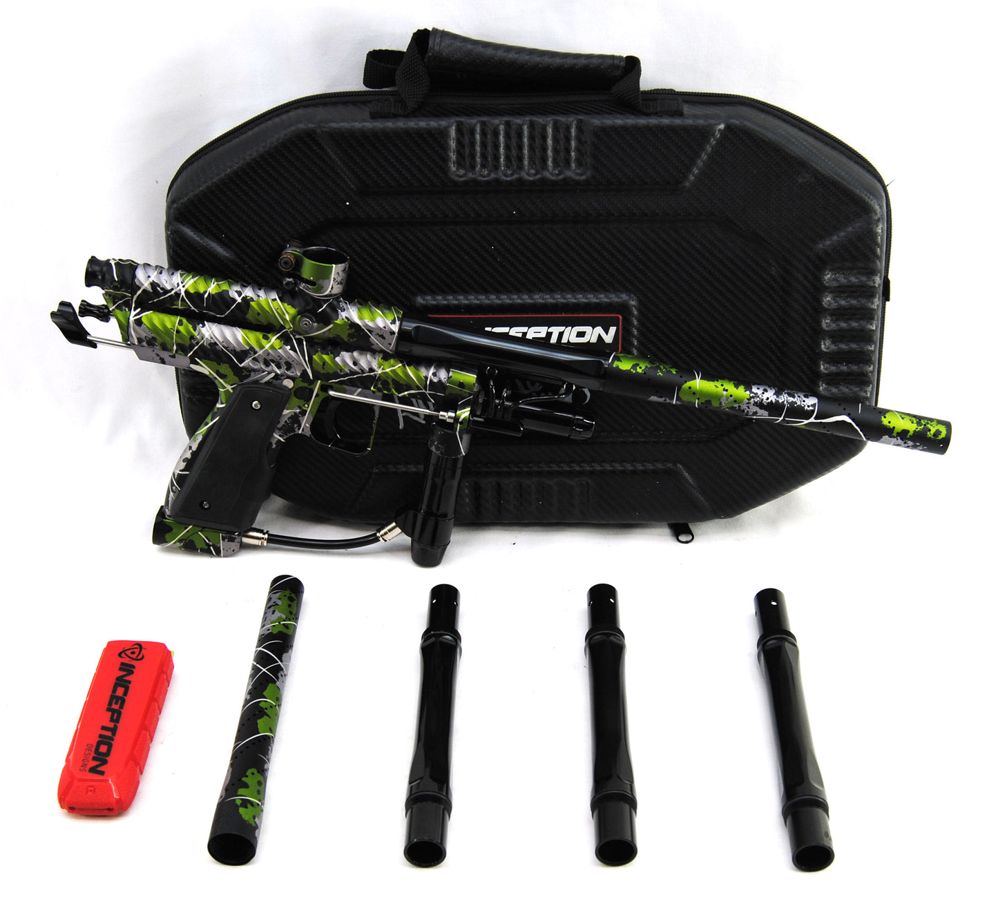 Inception Designs Retro Twister Autococker Greg Hastings Signature - Green/Silver Sponge