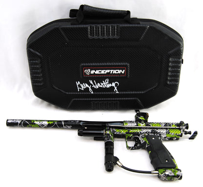 Inception Designs Retro Twister Autococker Greg Hastings Signature - Green/Silver Sponge