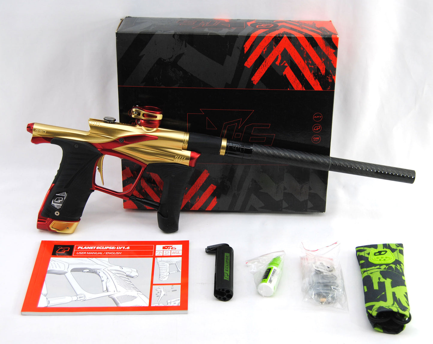 Used Planet Eclipse LV1.6 Paintball Marker - Fire Opal