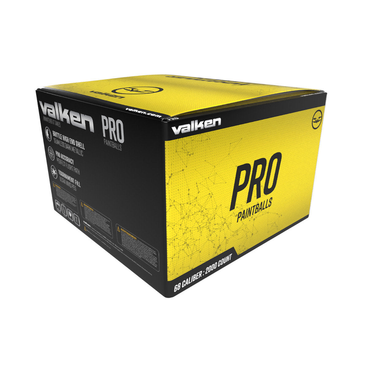 Valken Redemption Pro Paintballs - 2000 Count - Metallic Blue / Yellow Fill - NO SHIPPING